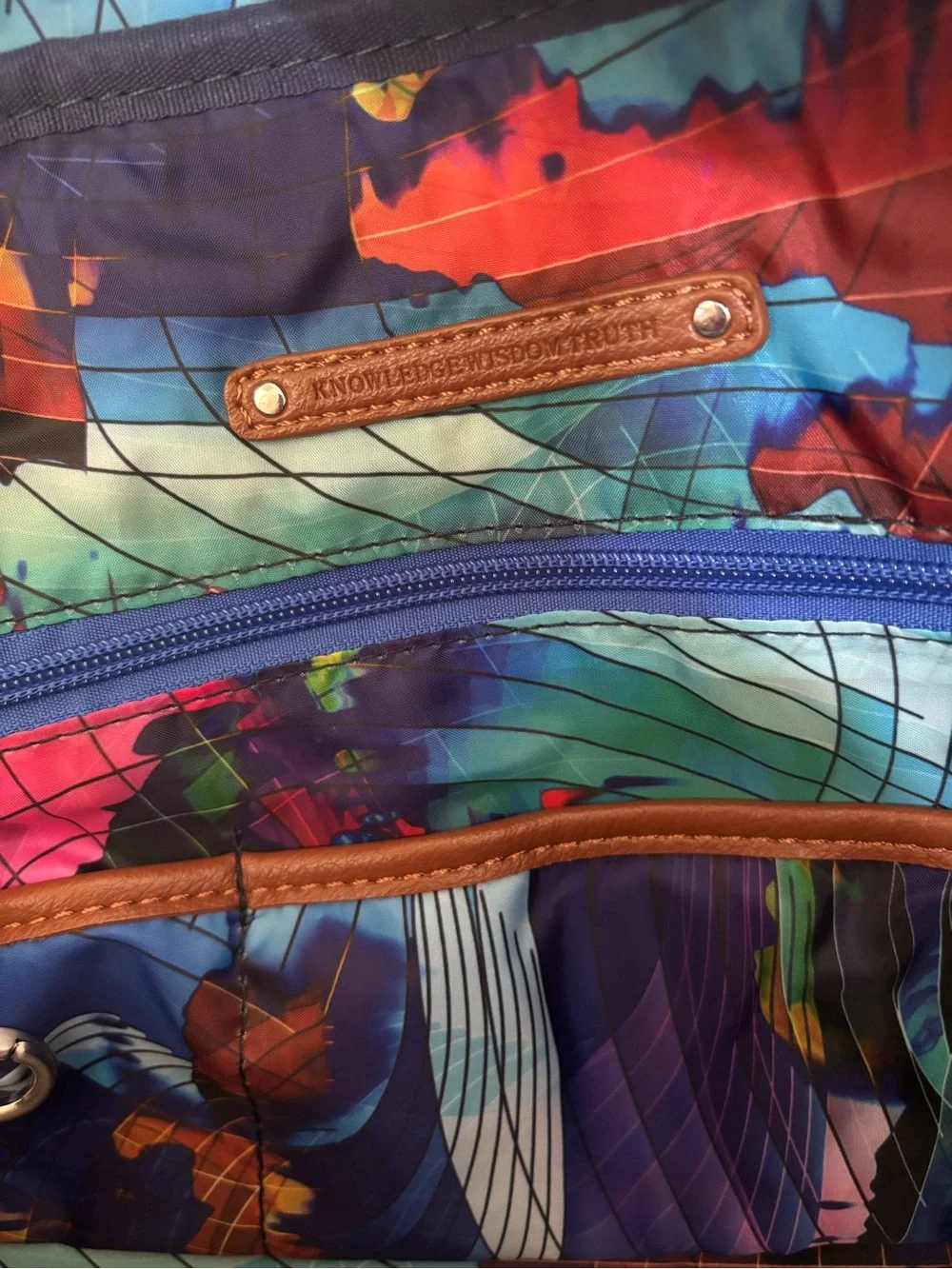 Robert Graham Jet Setter Black Duffel Bag with Brown Trim